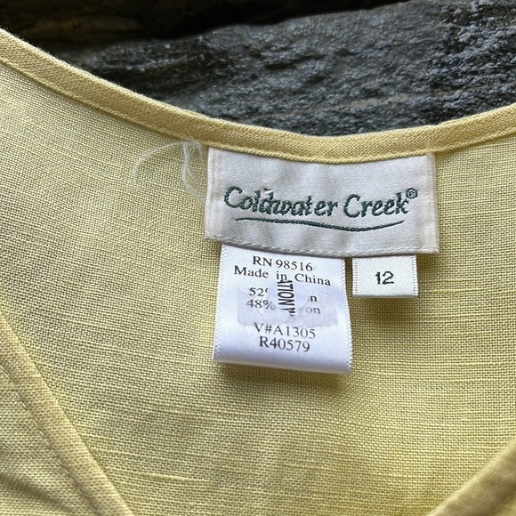 Coldwater Creek Linen Blend Tank 🌈 - Picture 2 of 5